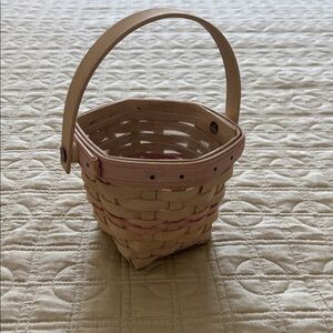 Small Longaberger Basket, shades of pink